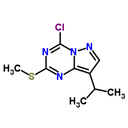 4-Chloro-8-isopropyl-2-(methylsulfanyl)pyrazolo[1,5-a][1,3,5]triazine Structure