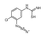 1-(3-azido-4-chlorophenyl)-2-thiourea structure