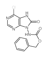 9H-Purine-9-carbamicacid, 6-chloro-7,8-dihydro-8-oxo-, benzyl ester (8CI) picture