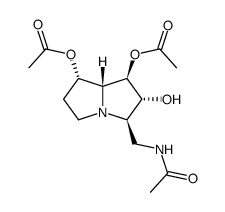 Acetamide, N-1,7-bis(acetyloxy)hexahydro-2-hydroxy-1H-pyrrolizin-3-ylmethyl-, 1R-(1.alpha.,2.beta.,3.alpha.,7.beta.,7a.alpha.)- picture