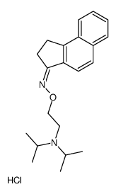 N-[2-[(Z)-1,2-dihydrocyclopenta[a]naphthalen-3-ylideneamino]oxyethyl]-N-propan-2-ylpropan-2-amine,hydrochloride Structure