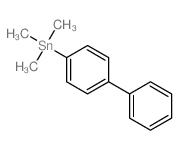 Stannane,[1,1'-biphenyl]-4-yltrimethyl- structure