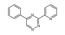 3-(pyridin-2'-yl)-5-phenyl-1,2,4-triazine结构式