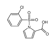 1-[2-(Chlorophenyl)sulfonyl]-1H-pyrrole-2-carboxylic acid Structure