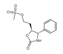 (4S,5S)-5-(2-methanesulfonyloxy)ethyl-4-phenyl-2-oxazolidinone Structure