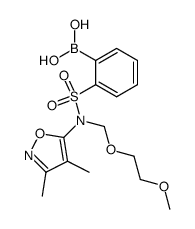 B-[2-[[(3,4-dimethyl-5-isoxazolyl)[(2-methoxyethoxy)methyl]amino]sulfonyl]phenyl] Structure