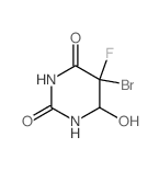 2,4(1H,3H)-Pyrimidinedione,5-bromo-5-fluorodihydro-6-hydroxy- picture