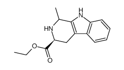 ethyl 1-methyl-1,2,3,4-tetrahydro-β-carboline-3-carboxylate Structure