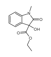 ethyl 3-hydroxy-1-methyl-2-oxo-3-indolinecarboxylate Structure