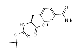 Boc-L-4-Carbamoylphe Structure