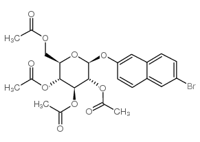 (6-BROMO-2-NAPHTHYL)-2,3,4,6-TETRA-O-ACETYL-BETA-D-GLUCOPYRANOSIDE Structure