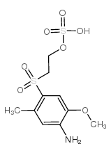 Ethanol,2-[(4-amino-5-methoxy-2-methylphenyl)sulfonyl]-, 1-(hydrogen sulfate) Structure