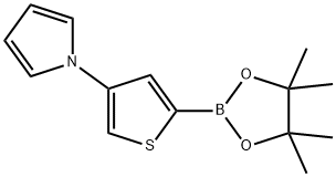 4-(1H-Pyrrol-1-yl)thiophene-2-boronic acid pinacol ester structure