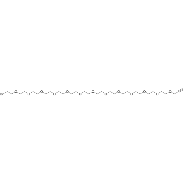 Propargyl-PEG12-bromide structure