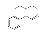 1-(diethylamino)-1-phenylpropan-2-one结构式