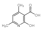 2-hydroxy-4,6-dimethylnicotinic acid structure