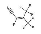 1-cyano-1,3,3,3-tetrafluoro-2-trifluoromethyl-1-propene Structure