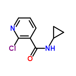 2-氯-n-环丙基烟酰胺结构式