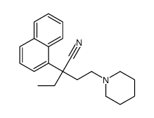 α-Ethyl-α-(2-piperidinoethyl)-1-naphthaleneacetonitrile结构式