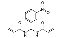 N,N'-(3-nitrophenylmethylene)diacrylamide Structure