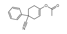 4-Cyano-4-phenylcyclohex-1-enyl acetate Structure