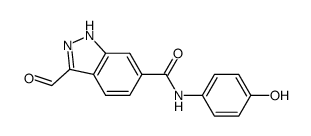 N-(4-hydroxyphenyl)-3-formyl-1H-indazole-6-carboxamide Structure