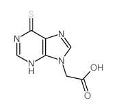 2-(6-sulfanylidene-3H-purin-9-yl)acetic acid Structure