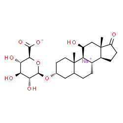 5alpha-Androstan-3alpha,11beta-diol-17-one 3-glucosiduronate Structure