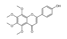 4'-hydroxy-5,6,7,8-tetramethoxy flavone结构式