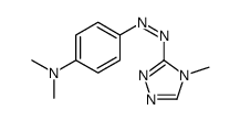 N,N-dimethyl-4-[(4-methyl-1,2,4-triazol-3-yl)diazenyl]aniline Structure