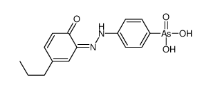 [4-[2-(6-oxo-3-propylcyclohexa-2,4-dien-1-ylidene)hydrazinyl]phenyl]arsonic acid Structure