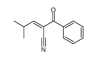 (E)-2-benzoyl-4-methylpent-2-enenitrile Structure