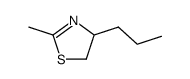 2-METHYL-4-PROPYL-4,5-DIHYDROTHIAZOLE结构式