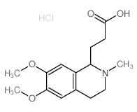 3-(6,7-dimethoxy-2-methyl-3,4-dihydro-1H-isoquinolin-1-yl)propanoic acid Structure