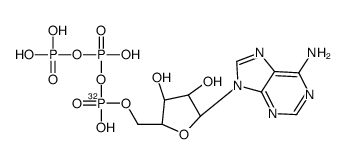 [[(2R,3S,4R,5R)-5-(6-aminopurin-9-yl)-3,4-dihydroxyoxolan-2-yl]methoxy-hydroxyphosphoryl] phosphono hydrogen phosphate结构式