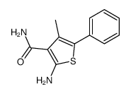 2-amino-4-methyl-5-phenyl-thiophen-3-carboxamide结构式