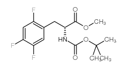 methyl (2r)-2-[(tert-butoxycarbonyl)amino]-3-(2,4,5-trifluorophenyl)propanoate Structure