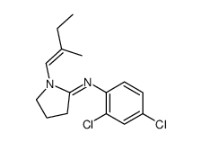 N-(2,4-dichlorophenyl)-1-[(E)-2-methylbut-1-enyl]pyrrolidin-2-imine Structure