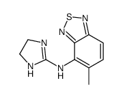 N-(4,5-dihydro-1H-imidazol-2-yl)-5-methyl-2,1,3-benzothiadiazol-4-amine Structure