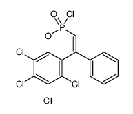 2,5,6,7,8-pentachloro-4-phenyl-1,2λ5-benzoxaphosphinine 2-oxide结构式