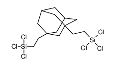 (tricyclo[3.3.1.13,7]decane-1,3-diyldiethane-2,1-diylbis[trichlorosilane] Structure