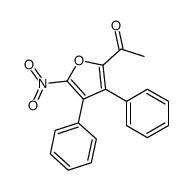 3,4-DIPHENYL-5-NITRO-2-ACETYLFURAN结构式