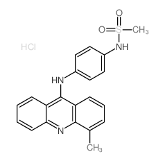 Methanesulfonamide, N-[4-[ (4-methyl-9-acridinyl)amino]phenyl]-, monohydrochloride (9CI) (MF1) structure