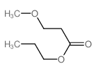 Propanoic acid,3-methoxy-, propyl ester结构式