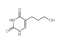 5-(3-hydroxypropyl)-1H-pyrimidine-2,4-dione结构式