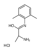 (2R)-2-amino-N-(2,6-dimethylphenyl)propanamide,hydrochloride结构式