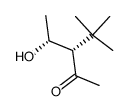 (S)-3-((R)-1-hydroxyethyl)-4,4-dimethylpentan-2-one Structure