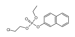 Phosphoric acid 2-chloro-ethyl ester ethyl ester naphthalen-2-yl ester Structure