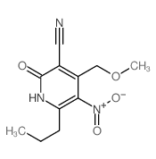 3-Pyridinecarbonitrile,1,2-dihydro-4-(methoxymethyl)-5-nitro-2-oxo-6-propyl- picture