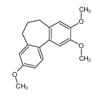 6,7-dihydro-2,3,9-trimethoxy-5H-dibenzo<a,c>cycloheptene Structure